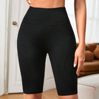 Pantalones de gimnasia sin costuras para realzar glúteos, calzoncillos de yoga de cintura alta, ajustados y abdomen comprimido con efecto "naranja madura" en los glúteos - details 3