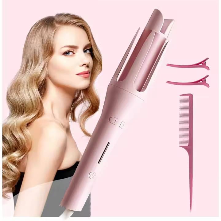 Rizador Automático Profesional de 42W con cable giratorio 360 ° de 1,5 M, rizador de 31mm, rizador iónico y temperature regulable, rizador cerámico de calentamiento de 10 Segundos. Adecuado para Cabello short Y Short - 1