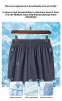 Nuevos 2025 Pantalones Cortos Deportivos Casuales Para Hombres Talla Grande 5 Pulgadas Algodón De Seda Con Secado Rápido Transpirables Y Cómodos Para Exteriores Y Viajes - details 4