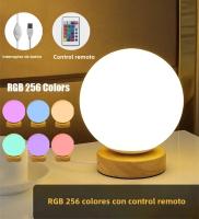 Lámpara De Noche LED RGB Cambiante USB Recargable Para Mesa Luz De Dormitorio Oficina Sala De Estar Iluminación Doméstica - details 11
