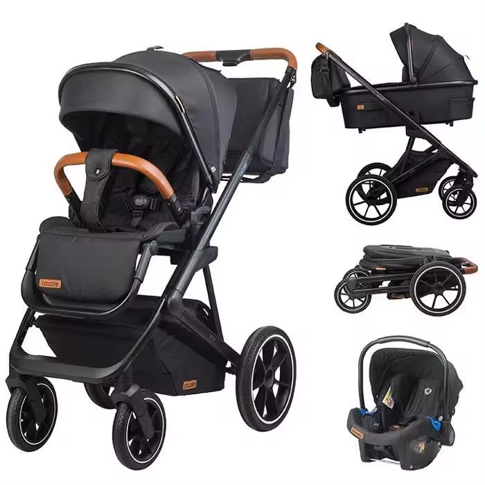 Carrinho bebé 3 em 1 Coccolle Nessia Diamond black - 1
