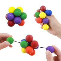 Bola De Colores Elástica Para Aliviar El Estrés Juguete Creativo Para Adultos Y Niños Bola De Succión Con Varias Esferas Antiestrés TOBEFU - details 0