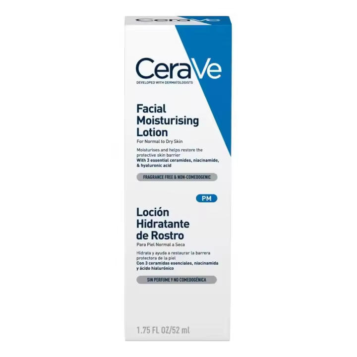 CERAVE LOCIÓN HIDRATANTE ROSTRO 52 ML TODO TIPO DE PIEL - 1