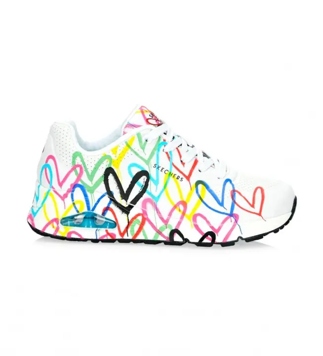 Skechers | Mujer | Zapatillas Uno multicolor, blanco - 1