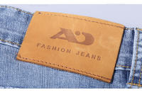 Jeans De Primavera Para Hombre Color Azul Claro Estilo Slim Tejido Elástico Materiales Suaves Pantalones Clásicos Casuales - details 23