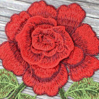 1PC Parche Bordado De Rosas Para Ropa DIY Adhesivo De Flores Aplicaciones Para Reparación Y Moda Accesorios De Telas - details 5