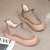 Botas De Invierno Para Mujer Con Forro De Poliéster No Escurridizas Y Suela Gruesa Botines Casuales De Algodón Suave Y Cómodos Para Hielo Y Nieve - details 1