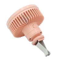 Ventilador USB de 3 velocidades para Coche, con ventilación para vehículos Sedán y SUV, con Luz Pink LED. - details 0