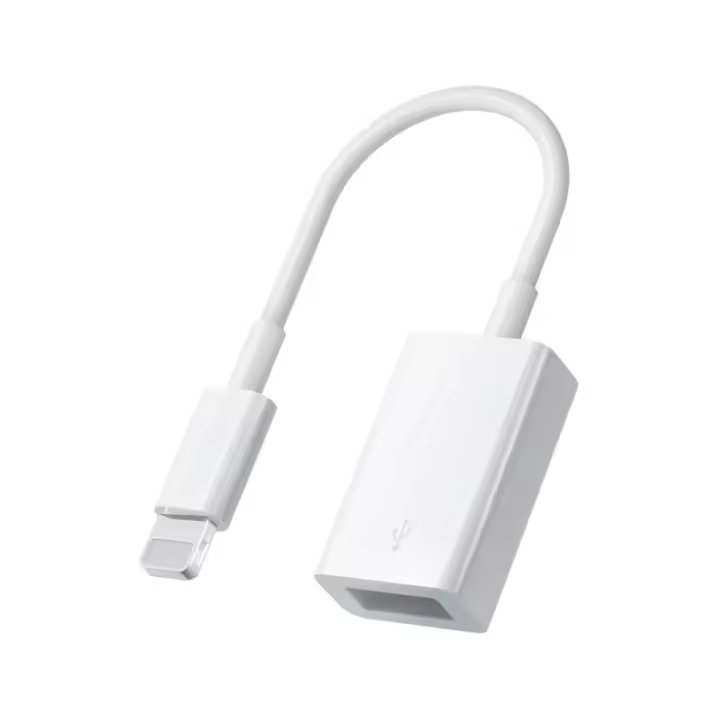 FGNS. Adaptador OTG Lighting a USB Hembra Para Conectar Cámara, Phone y Pad,  Memoria USB, Teclado, Raton, MIDI - 1