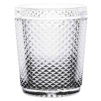 Arte Regal Set 6 Vasos de agua diamante transparente con pie antracita 300 ml - details 0