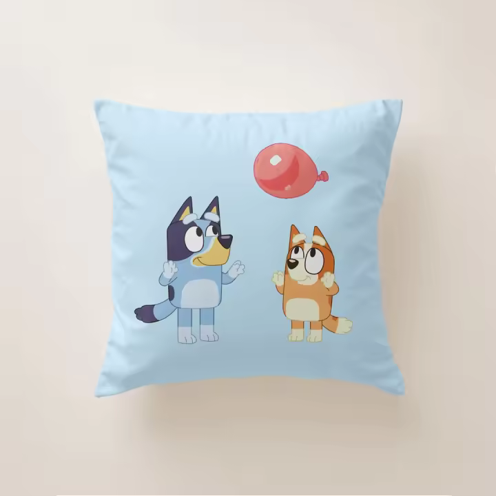 Cojín Infantil BLUEY 45x45 cm con Relleno – Funda Suave y Lavable - 1