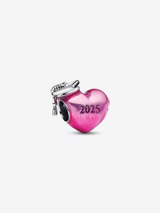 Charm Pandora Corazón Rosa Graduación 2025 - 793788C01 - 1