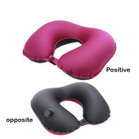 Almohada De Viaje Inflable Para Cuello En Forma De U Lavable Funda Uso En Avión Tren Coche Oficina Sueño Durmiendo - details 6