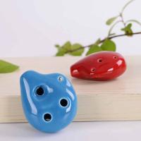 1pcs Flauta De Ocarina Colorida Soprano C Con 6 Agujeros Mini Flauta Cerámica Instrumento Musical Para Niños Juguete - details 3