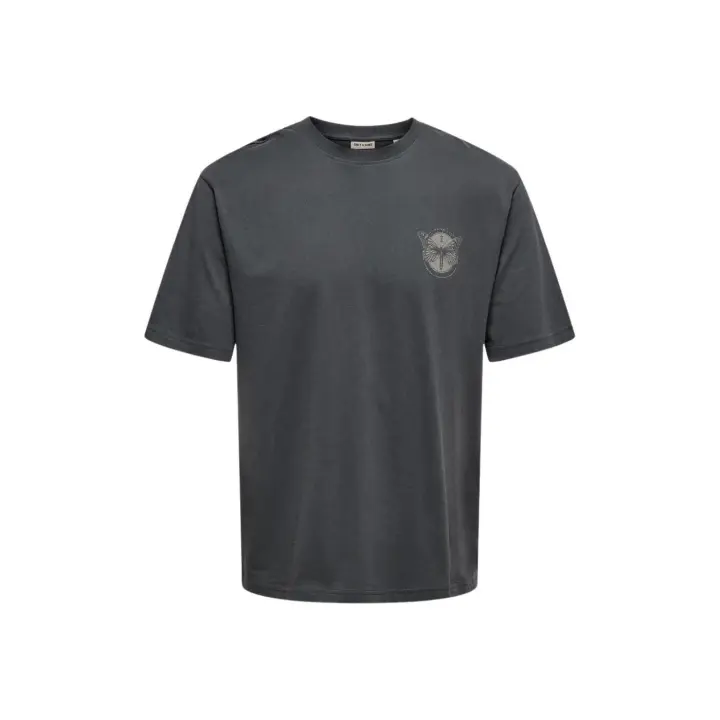 ONSTRISTAN RLX SS TEE Grey Pinstripe - 1