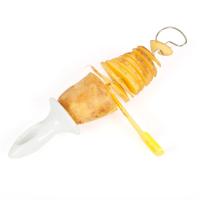 Cortador De Papas En Espiral VKTECH Manual Para BBQ Skewers Tornillo Slicer De Verduras Herramienta Para Cocina Acero Inoxidable Eco-amigable - details 6