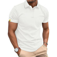 Camisa Polo De Verano Para Hombre Manga Corta Deportiva Casual Negocios Ligera Con Botones Transpirable Streetwear Top - details 1