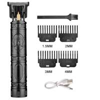 Cortadora De Pelo Eléctrica Recargable Para Barbero Trimmer De Metal Para Hombres Con Corte Seco Y Humedo Batería Recargable 50 Minutos De Uso - details 6