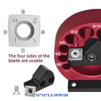 Kit De Herramienta Para Perforar Astillas 8 Agujeros Con Hojas De Carburo Para Carpintería Herramienta Auxiliar De Banda Eléctrica Para Perforar Varillas Redondas De Madera - details 2