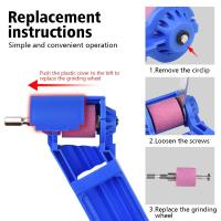 Afilador De Brocas Portátil 2-12.5mm Con Rueda De Molienda De Corundum Herramienta Eléctrica Para El Hogar Y Jardín - details 2