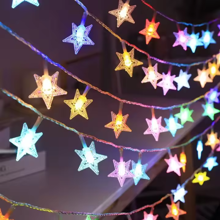 Luces De Estrella LED Para Jardín Boda Fiesta Navidad Decoración Luz Fairy Operadas Por Batería/USB Impermeables - 1