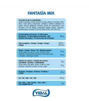 VIDAL Fantasía Mix bolsa de 1Kg aprox 157 uds compuesto por las chuches clásicas fresas silvestres, dedos, huesos, huevos fritos y besos twist. sabor Fresa,nata y frambuesa sin gluten  sin grasa sabor original Vidal garantizado - details 3