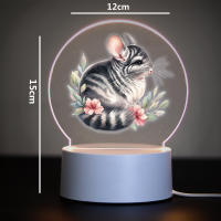 Lámpara De Noche LED Totoro Para Niños Luz De Ambiente De Escritorio USB Y Alimentación AC Abs Plástico Regalo Para Navidad Y Cumpleaños - details 0