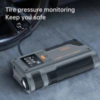 1PC Arrancador de Coche Portátil Multifunctional sin Varillas, Bomba de Aire de Emergencia with Inflador para Neumáticos, Compresor de Aire para Inflado Fácil y Linterior LED with Luz de Emergencia - details 1