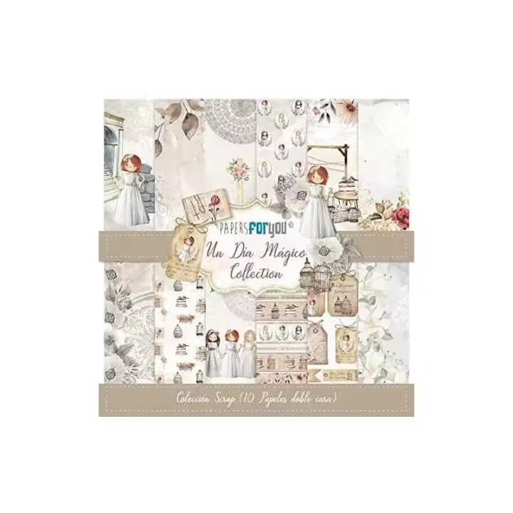 PAPERSFORYOU PAPEL SCRAP UN DIA MAGICO NIÑA PELIRROJA 30X30 10H - 1