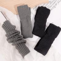Calentadores De Pierna Para Mujer Y2K Japonés Lolita Calcetines Largos De Lana Tejidos Cubierta De Pie Guantes De Invierno Calcetines De Punto Grueso Para Otoño E Invierno - details 8