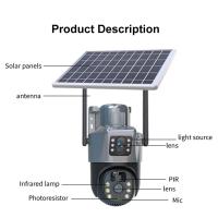 Cámara WiFi Batería Solar Lente Dual Pantallas duales Cámara Exterior PIR Detección Humana Protección de Seguridad Cámaras de Video PTZ 4K 8MP - details 17