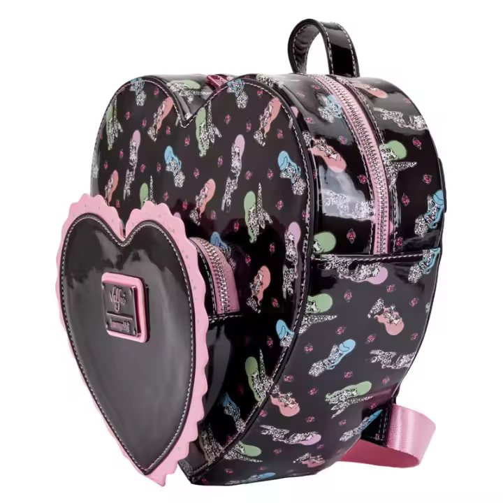 Mochila Corazon Lucy Tattoo Valfre Loungefly 26cm. Mochila ergonómica con amplio espacio. Diseño resistente y versátil para llevar tus pertenencias con estilo. - 1