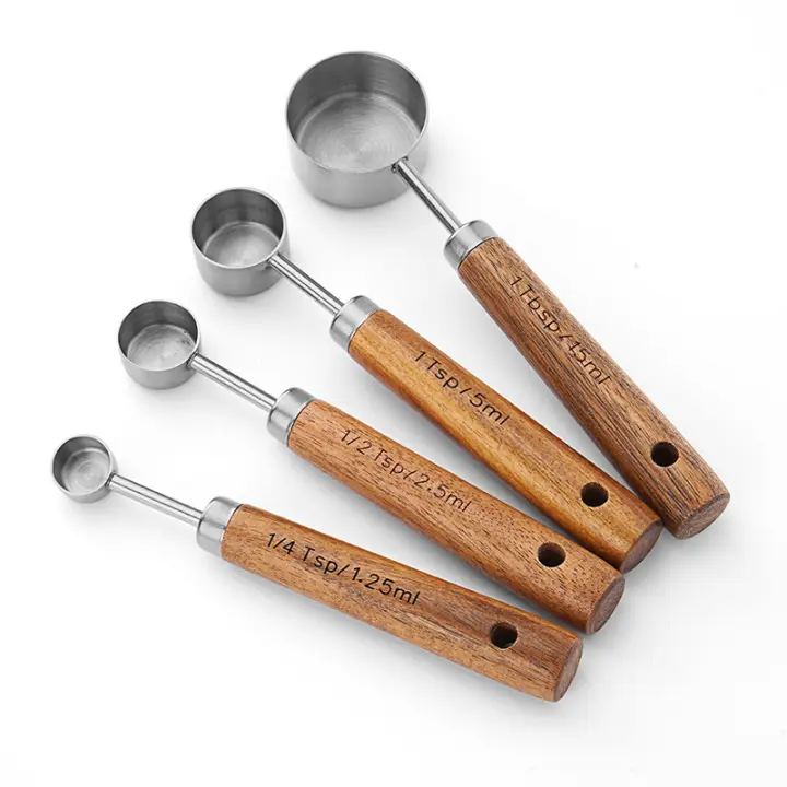 Taza medidora de cocina, cuchara medidora, juego de ocho piezas, cuchara medidora de condimentos, cuchara cuantitativa, cuchara medidora de café, cuchara medidora, cuchara de escala, taza medidora para hornear - 1