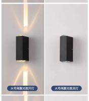 Lámpara De Pared Exterior IP65 En Aluminio Plateado COB 6W Iluminación Exterior Resistente Al Agua Farol De Porche Luz Sconces De Pared Versátil - details 0