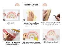 Pegatina De Pared Boho Grande De Animal Africano León Y Giraffa Tropical Árbol Acuarela Decoración Para Niños Habitación De Niños Hombres Decoración De Hogar - details 12