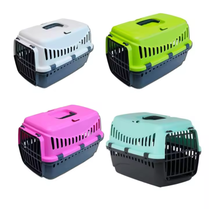 Transportin para Gato, Perro, Mascota, 46x31x32cm Transporte de Plástico Rígido para tu Mascota, Conejo, Animales, gatos - 1