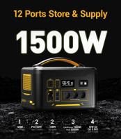VTOMAN JUMP 1500X 1500W Estación de Energía Portátil para Exteriores Generador Solar LiFePO4 828Wh, Salida AC 1500W, Expandible a 2376Wh, 10 Protección de Seguridad, 3 Modos de Entrada, 3*AC, 4*USB-A, 2*USB-C, 2*DC y 1*para Coche - details 6