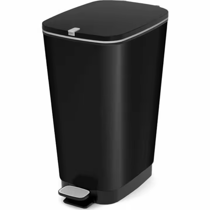 Cubo de basura KIS Chic Negro Polipropileno 50 L - 1
