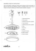 Ventilador de techo con luz Dc Escorpion 59w Blanco 3aspas desplegables 107d 5960lm 3000-4000-6000k Remoto+ Temporizador+ Memoria - fabrilamp - details 9