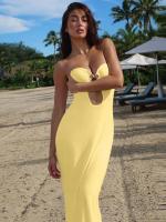 Vestido Bodycon Elegante Lygens Sin Espalda De Mujer Para Noche Playa Fiesta Verano 2025 Moda Hollow out Slim Fit Longitud Pierna - details 21