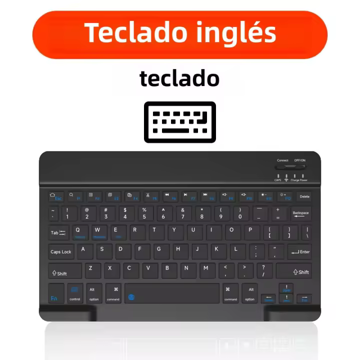 Teclado Bluetooth Mini Para Tableta Y Teléfono CASEPOKE Compatible Con iPad Xiaomi Samsung Huawei Android IOS Windows - 1