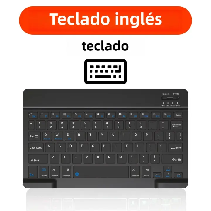 Teclado Bluetooth Mini Para Tableta Y Teléfono CASEPOKE Compatible Con iPad Xiaomi Samsung Huawei Android IOS Windows - 1
