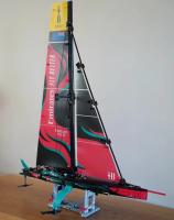 Bloques De Construcción De Yate Emirates Team New Zealand AC75 Juguete De Barco Para Niños 962 Piezas Técnico MOC Asamblea - details 0