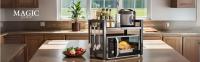 MAGIC SELECT.Estante Extensible de Microondas. Estantería Ajustable para Horno, Utensilios de Acero con 4 Ganchos Incluidos(35-60cm. Ancho Ajustable) - details 0