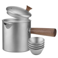 Ti Kettle De Cerámica Con Mango De Madera Para Camping Y Senderismo Hervidor De Té Portátil Con Strainer Material De Cerámica - details 0