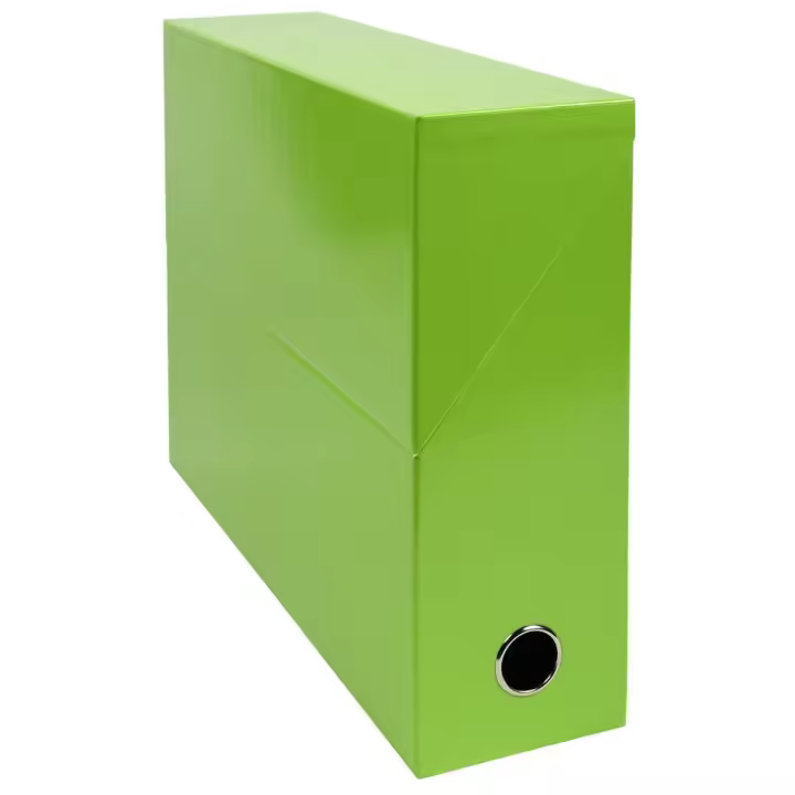 EXACOMPTA Caja archivadora Iderama, cartón, 90 mm, verde anís - 1