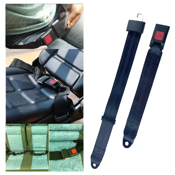 Podofo Cinturones De Seguridad De 2 Puntos Universal Reemplazo Ajustable Y Retráctil 2 Piezas Accesorios De Modificación Para Automóviles - 1