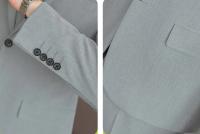 Traje De Tres Piezas Para Hombre De Color Sólido Tendencia Business Con Chaleco Y Pantalones Alta Calidad Conjunto De Moda Para Bodas O Eventos Formales - details 13