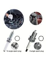Adaptador De Llave De Encendido De Coche 14mm 16mm Universal Con Eje Flexible Magnético Y Pared Delgada 3/8" Herramienta De Mantenimiento Para Coche - details 2