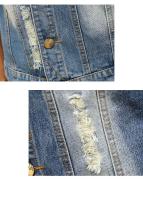 Chaqueta De Jean Sin Mangas Para Hombre 2023 Primavera Azul Negro Estilo Vaquero Chaqueta De Denim Vestido De Cintura Vest - details 12